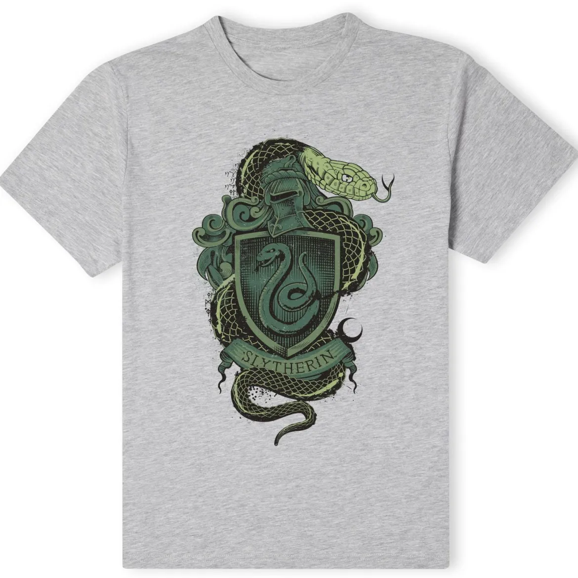 Official Harry Potter Slytherin Drawn Crest Unisex T-Shirt