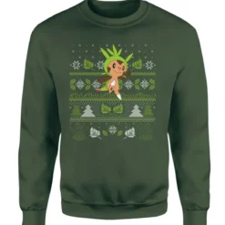 Pokemon Chespin Christmas Christmas Jumper - Green