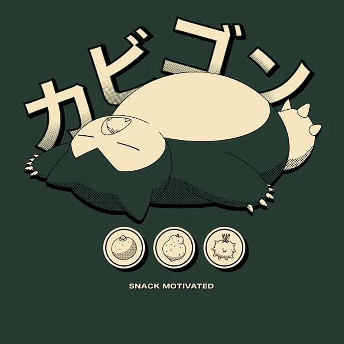 Pokemon Snorlax Relaxation T-Shirt - Green