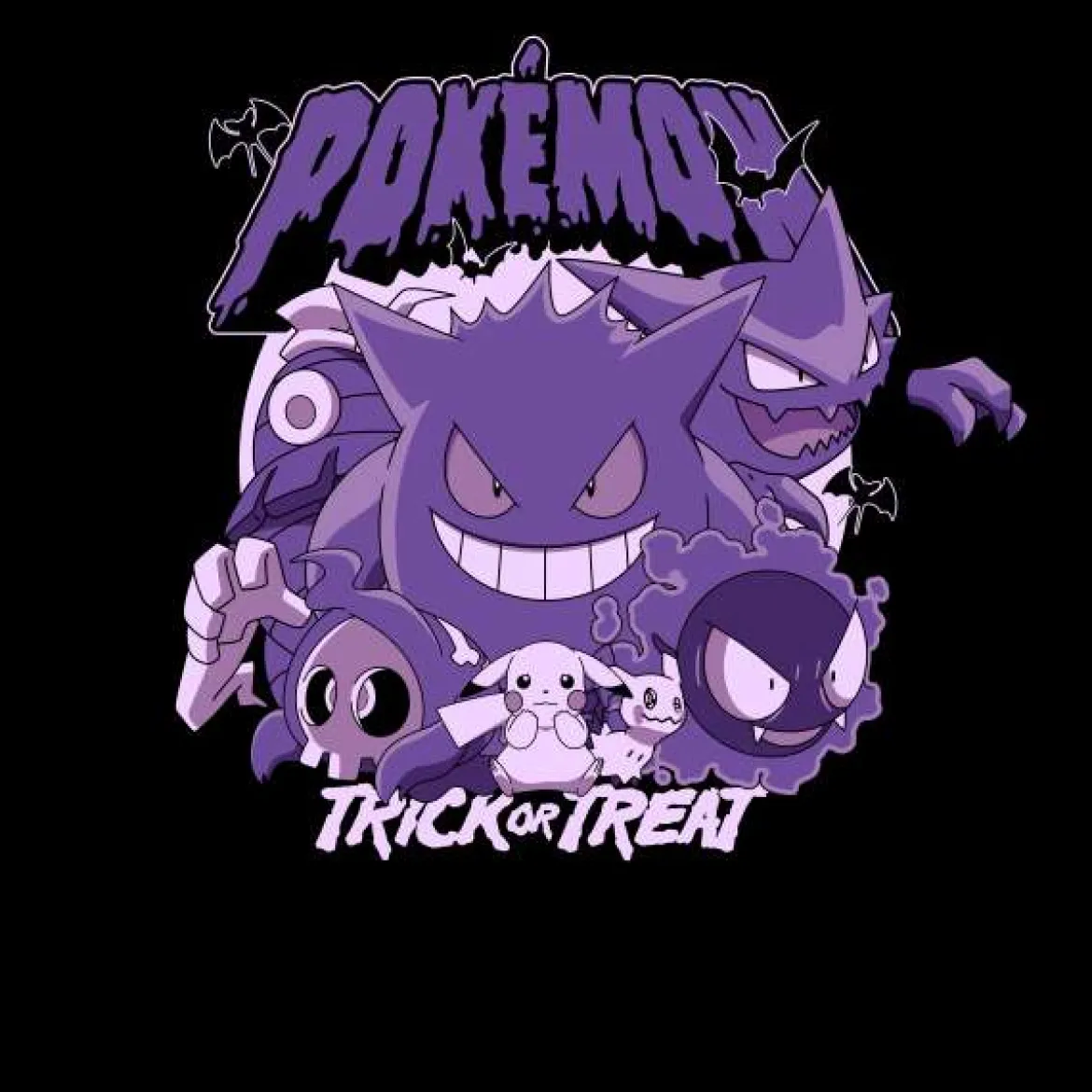 Pokemon Trick Or Treat T-Shirt - Black