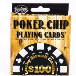 Poker Chip Circular Playing Cards