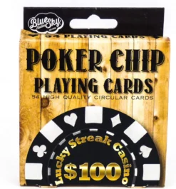 Poker Chip Circular Playing Cards