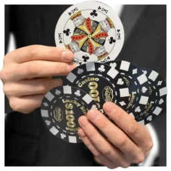Poker Chip Circular Playing Cards
