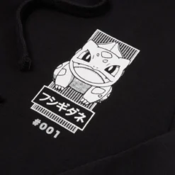 Pokémon Bulbasaur Manga Hoodie - Black