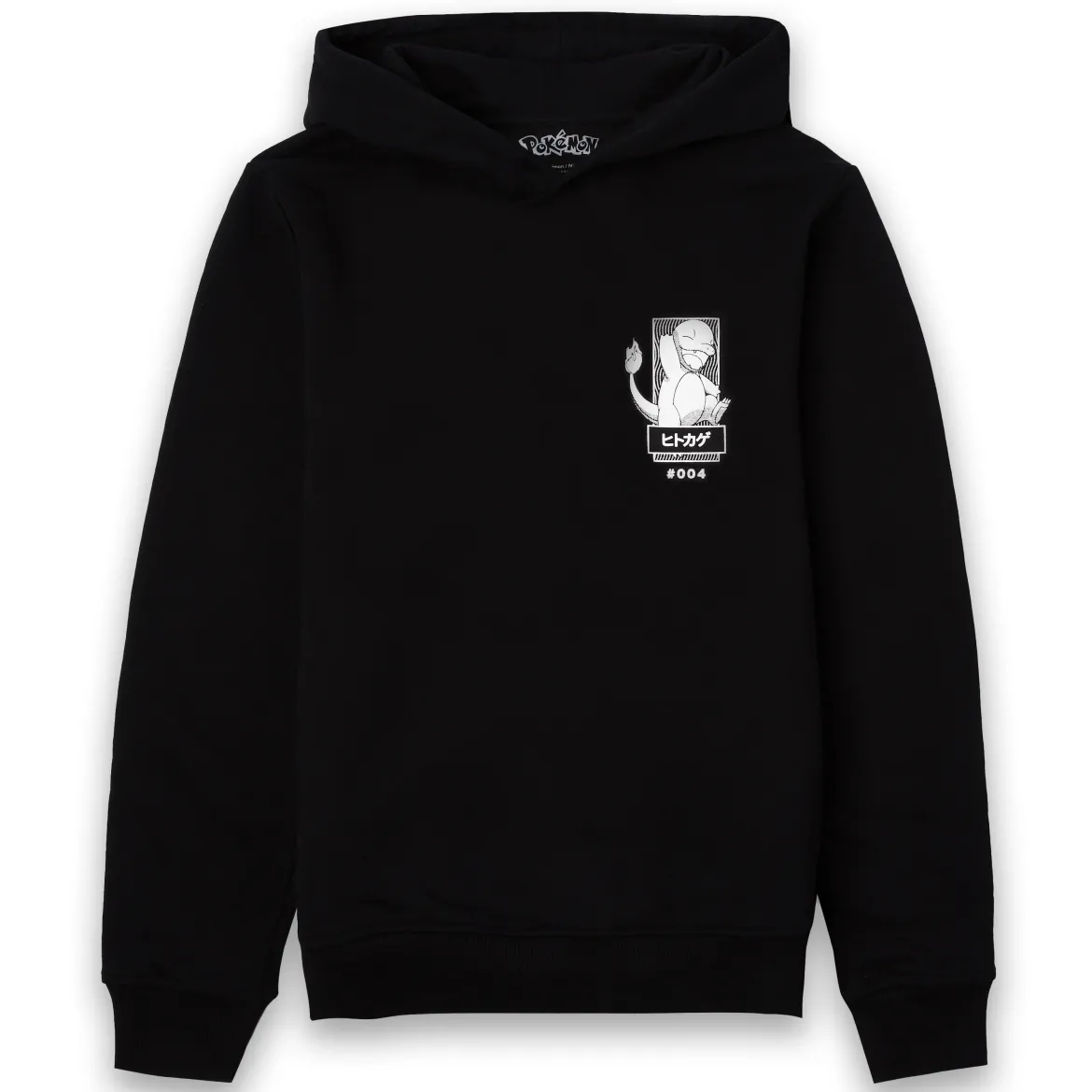 Pokémon Charmander Manga Hoodie - Black