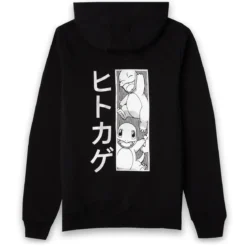 Pokémon Charmander Manga Hoodie - Black