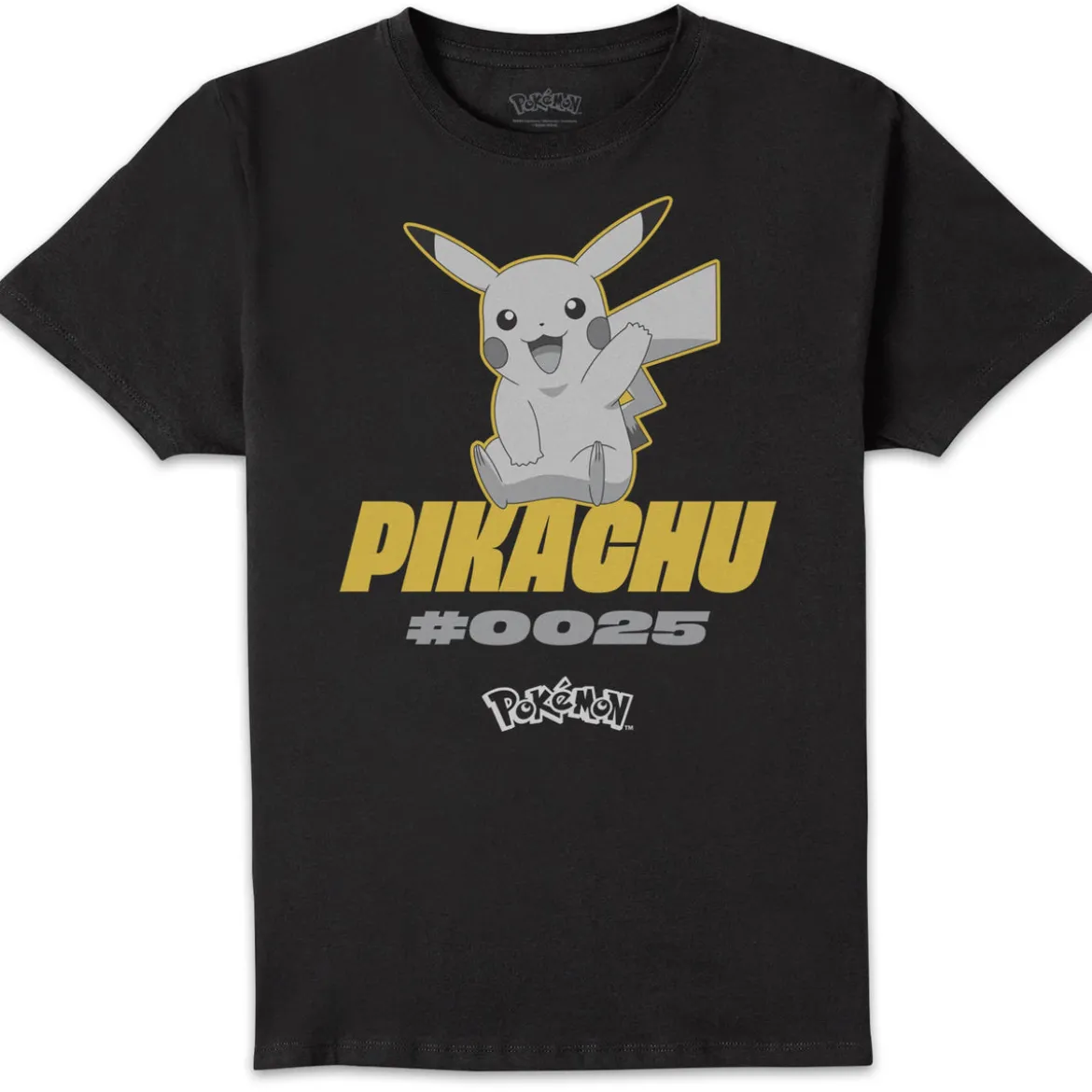 Pokémon Pikachu #0025 T-Shirt - Black