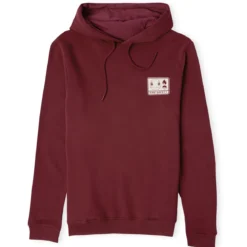 Pokémon Woodland Fire Safety Hoodie - Burgundy