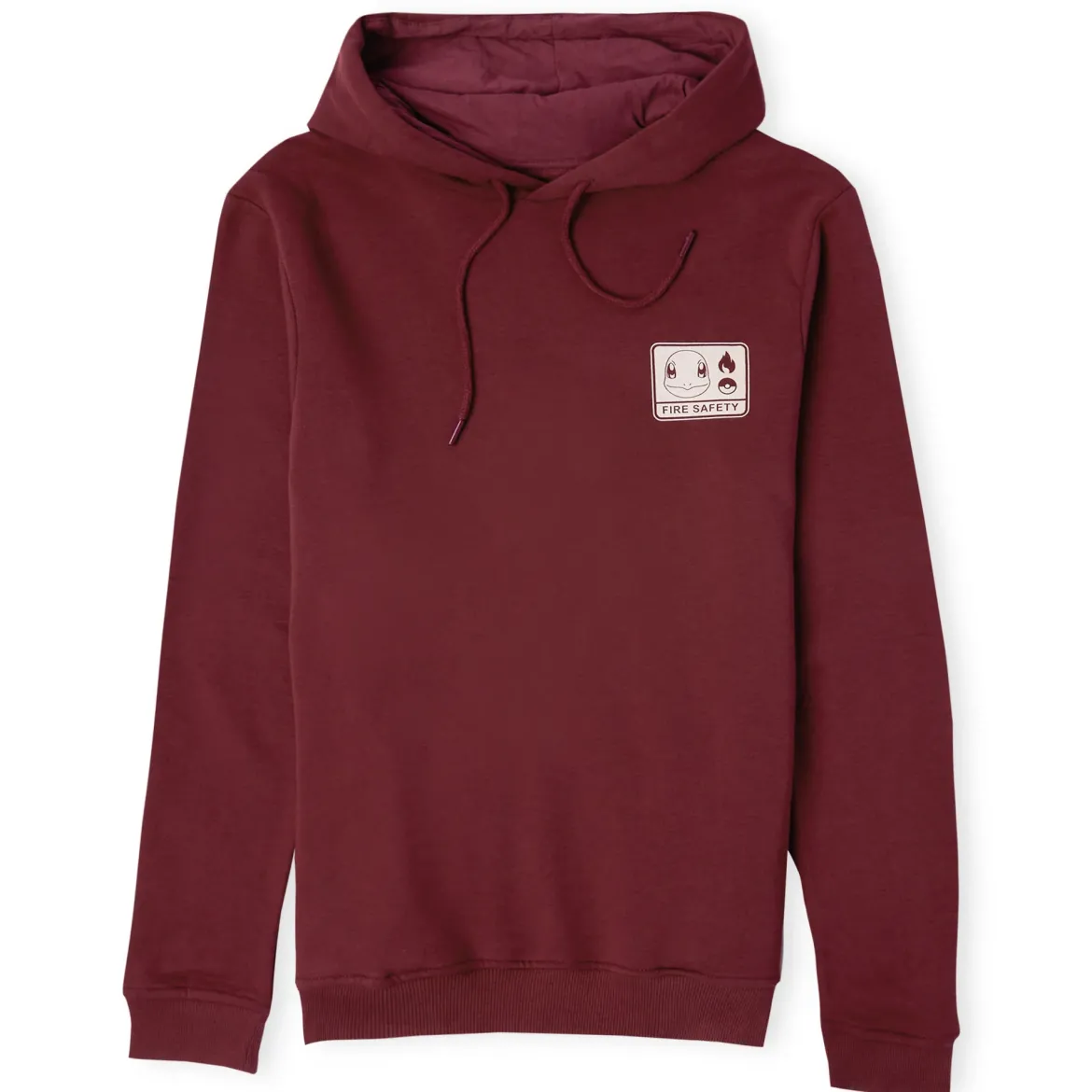 Pokémon Woodland Fire Safety Hoodie - Burgundy