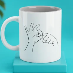 Rude Hand Gesture Mug