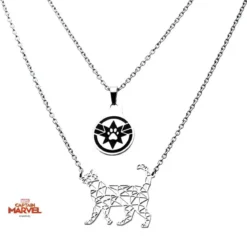 SalesOne Marvel The Infinity Saga Captain Marvel Goose Cat Necklace