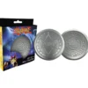 Set of 4 Embossed Metal Coasters