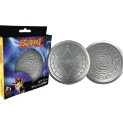 Set of 4 Embossed Metal Coasters