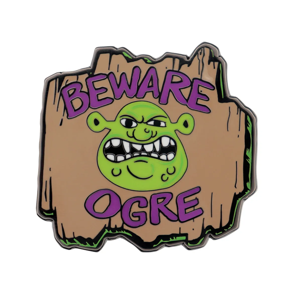 Shrek ‘Beware Ogre’ Pin Badge