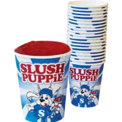 Slush Puppie Paper Cups & Straws (Set of 20)