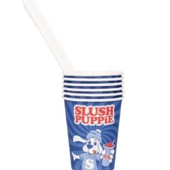 Slush Puppie Paper Cups & Straws (Set of 20)