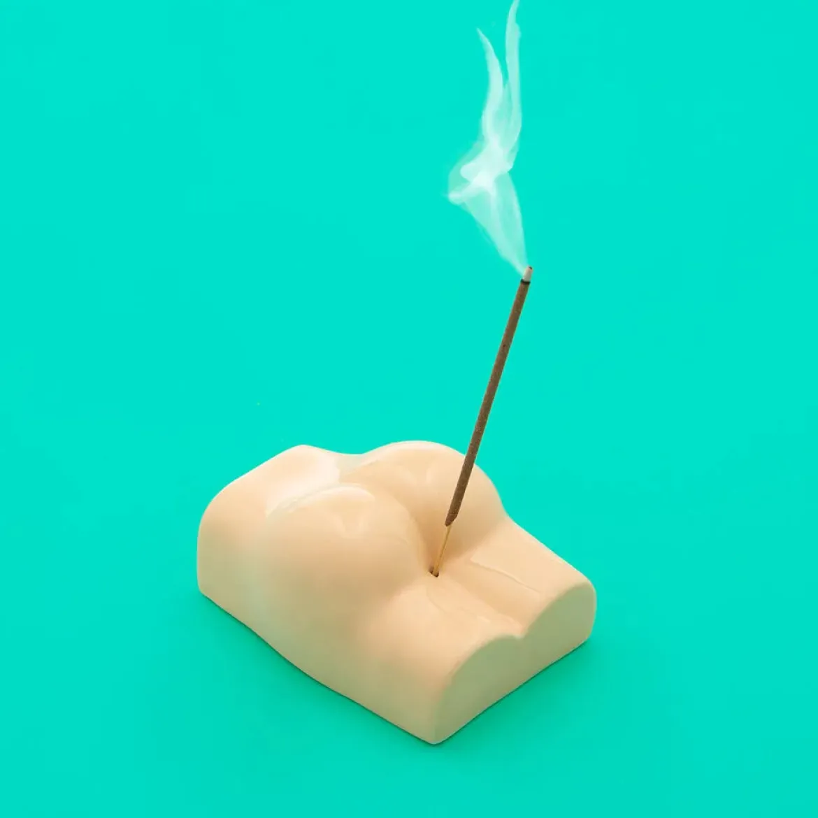 smelly bum incense holder pink