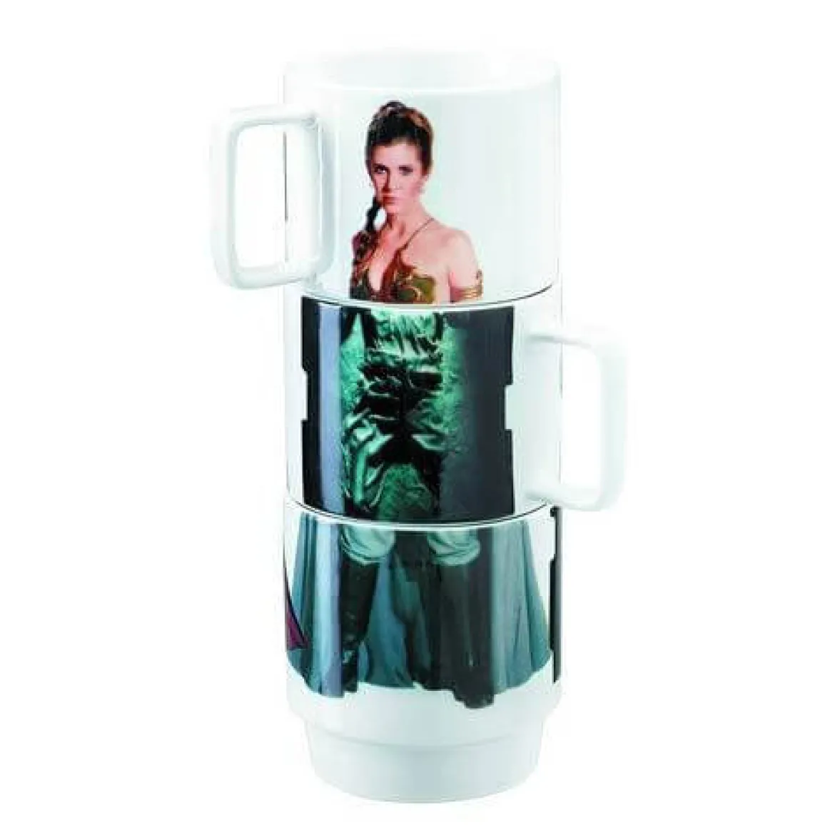 Star Wars Stacking Mugs Leia, Han, Lando