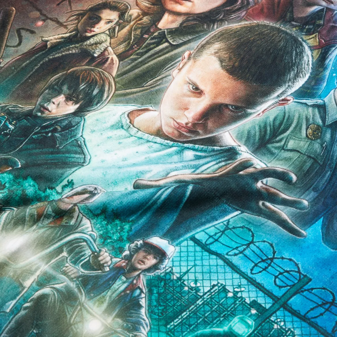 Stranger Things Classic Poster Beach Towel