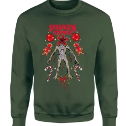Stranger Things Demogorgon Christmas Christmas Jumper - Green