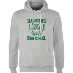Stranger Things Hawkins High School Hoodie - Grey