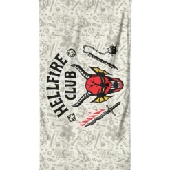 Stranger Things Hellfire Club Beach Towel