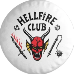 Stranger Things Hellfire Club Round Cushion