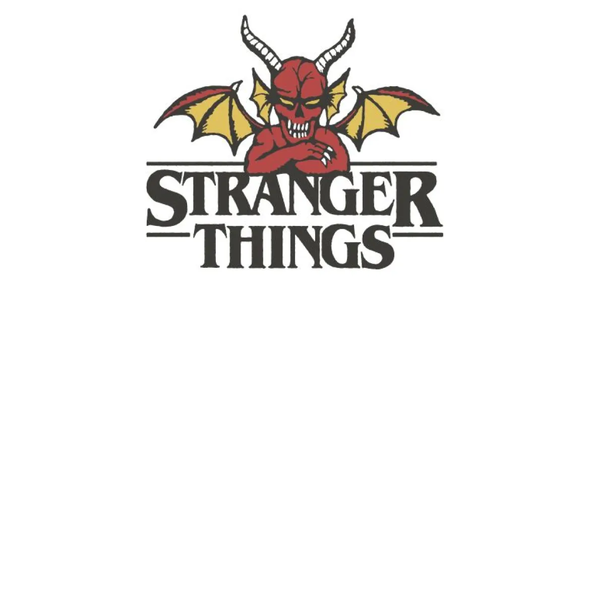 Stranger Things Hellfire Devil T-Shirt - White