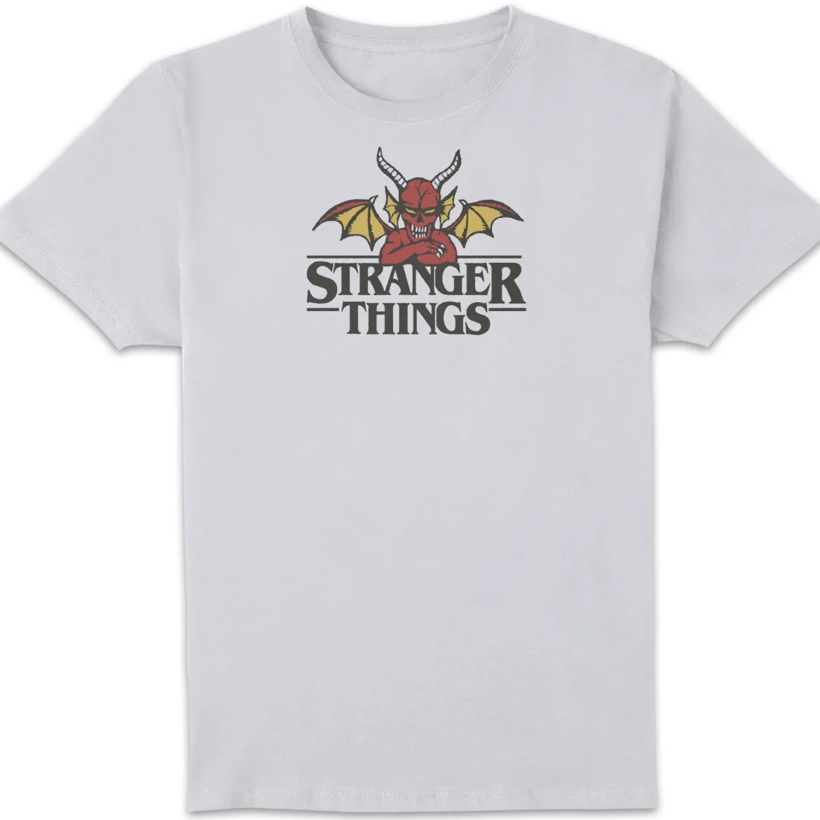 Stranger Things Hellfire Devil T-Shirt - White