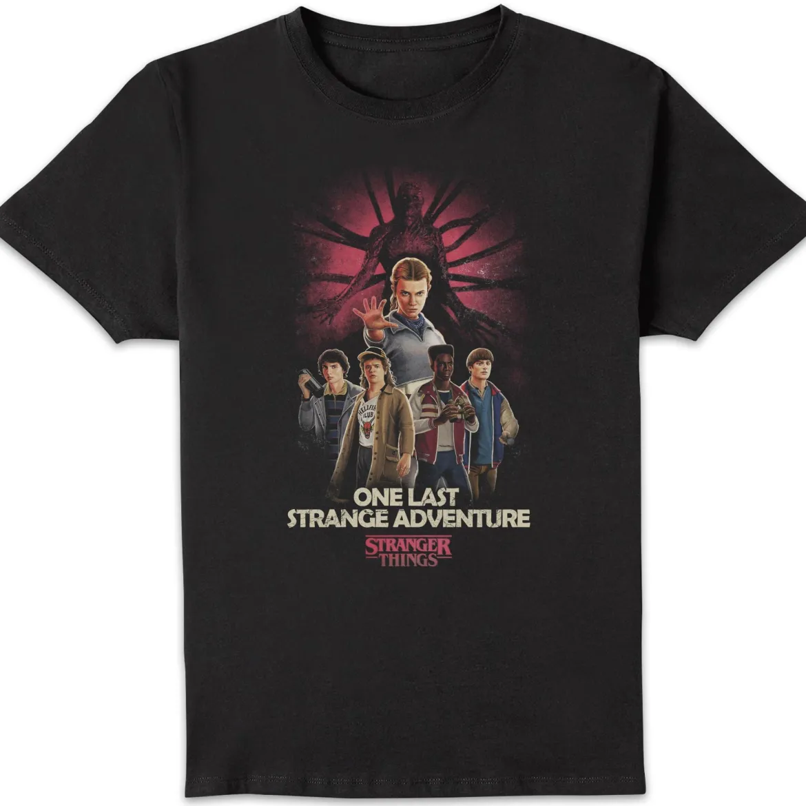 Stranger Things One Last Stranger Adventure T-Shirt - Black
