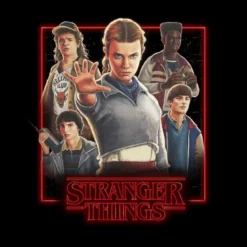 Stranger Things Poster T-Shirt - Black