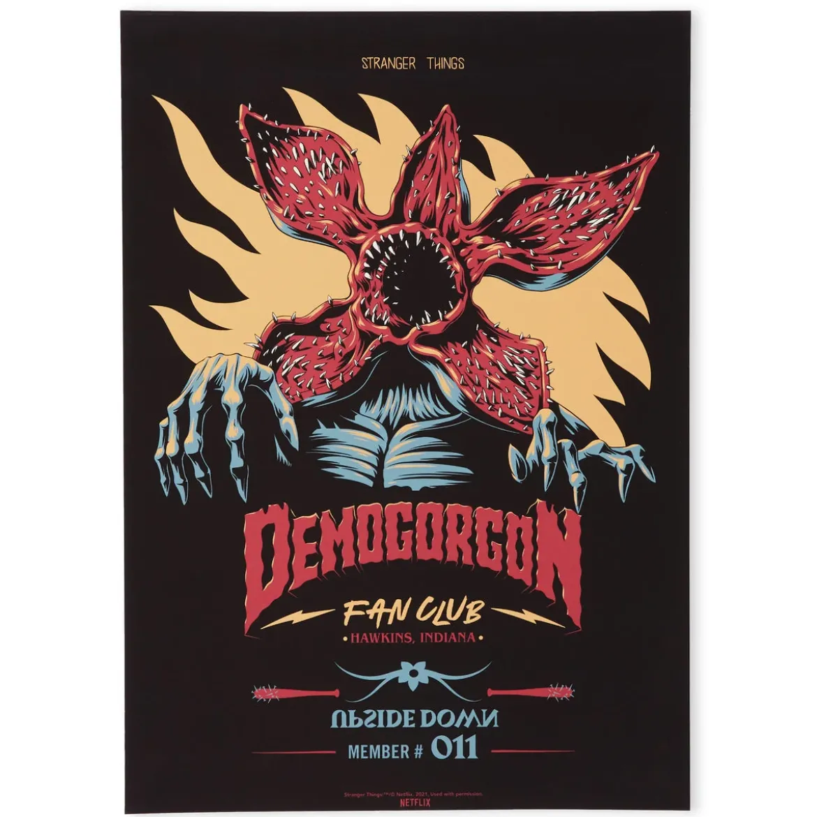 Stranger Things The Demogorgon Fan Club Giclee Art Print