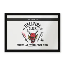 Stranger Things Welcome To The Hellfire Club Entrance Mat