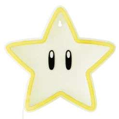 Super Mario Super Star Wall Mountable Led Neon Light