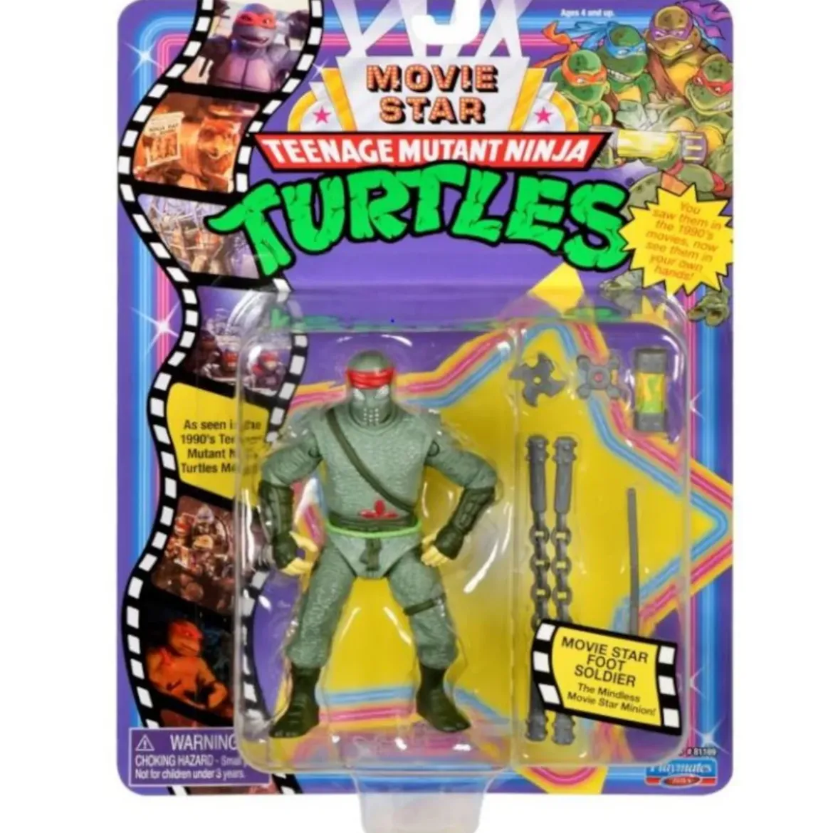 Teenage Mutant Ninja Turtles TMNT 1991 Movie Star Action Figure Foot Soldier