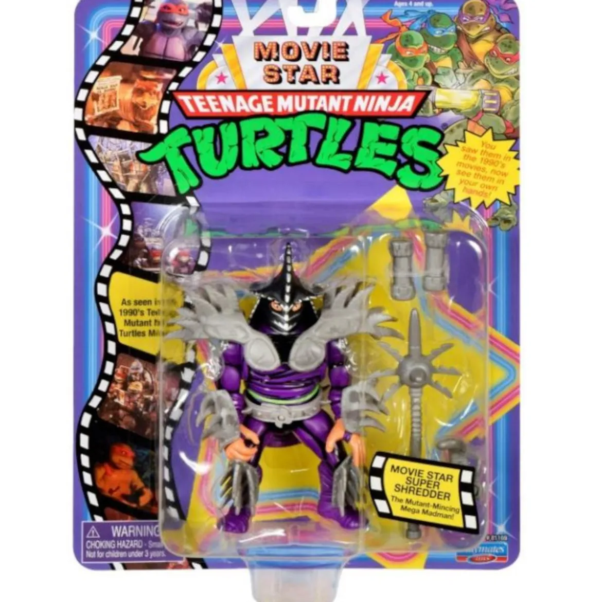 Teenage Mutant Ninja Turtles TMNT 1991 Movie Star Action Figure Shredder
