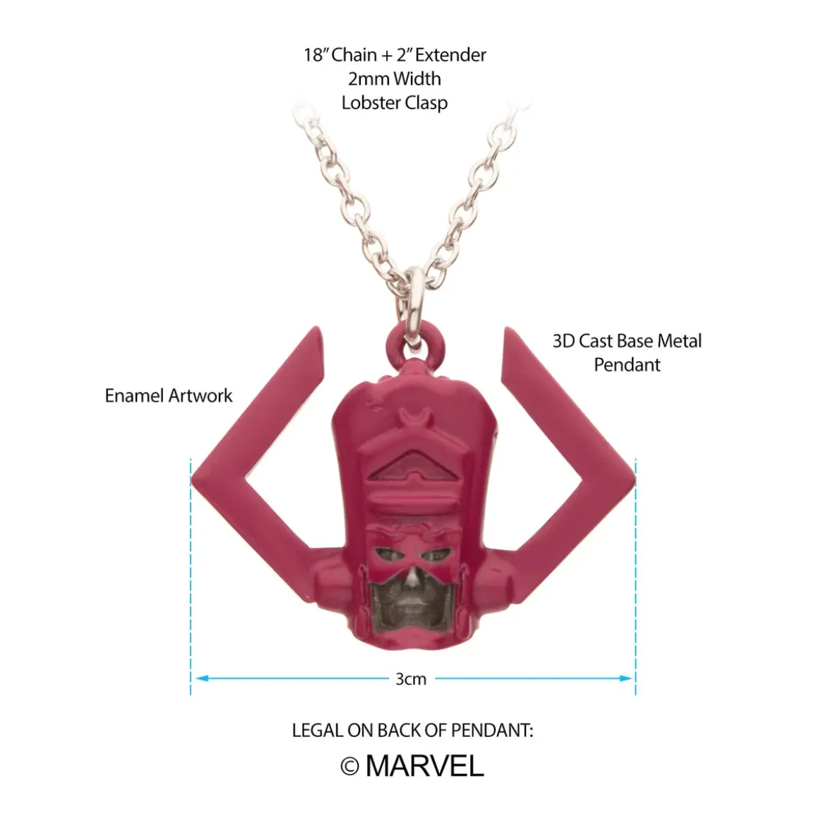 The Fantastic Four: First Steps Galactus 3D Cast Flat Back Necklace