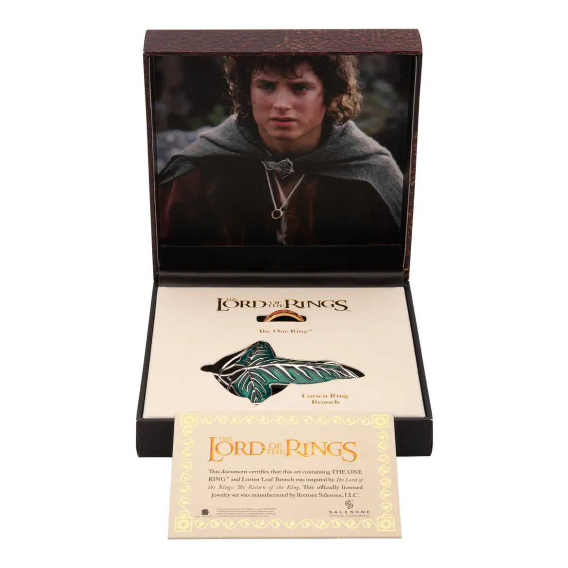 The Lord Of The Rings The One Ring In A Chain & Frodo's Brooch Set