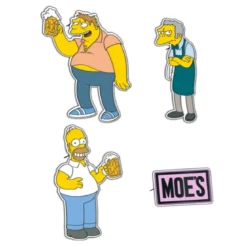 The Simpsons Moe's Tavern 4 Pins Set