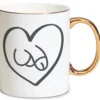 Todger Love Mug - Gold
