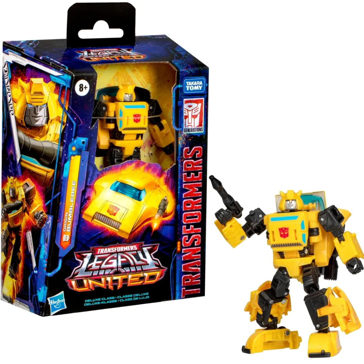 Transformers Generations Legacy United Deluxe Class Action Figure Origin Bumblebee 14 cm