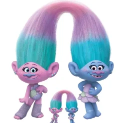 Trolls World Tour Sisters Satin Chenile Oversized Cardboard Cut Out