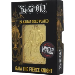 Yu Gi Oh! Limited Edition 24K Gold Plated Collectible Gaia the Fierce Knight by Fanattik