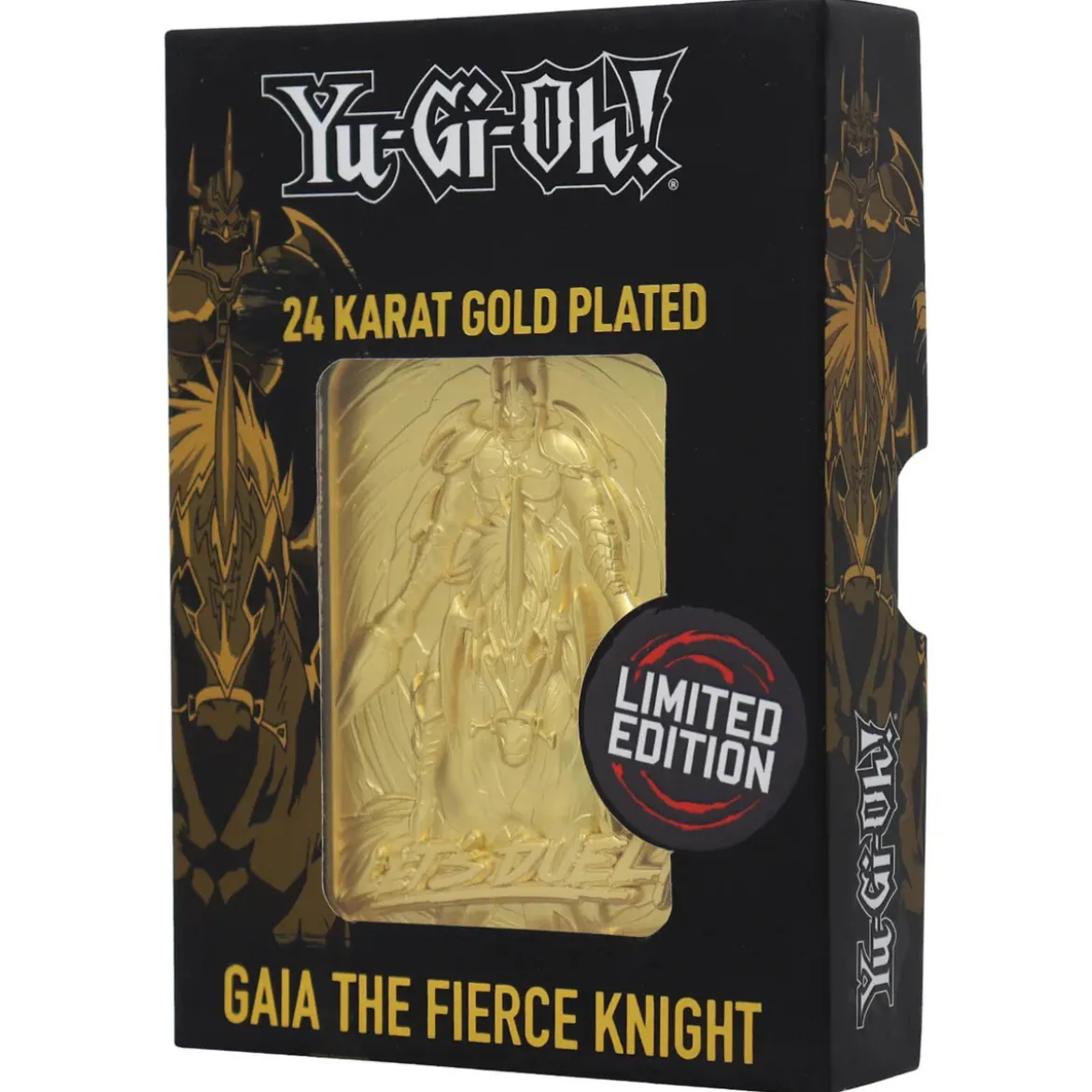 Yu Gi Oh! Limited Edition 24K Gold Plated Collectible Gaia the Fierce Knight by Fanattik